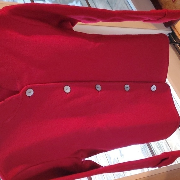 Talbots 100% Wool Long Sleeve Full Button Sz. PL Jacket - Picture 3 of 11